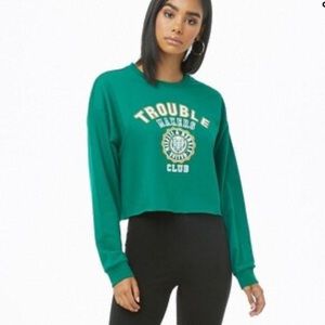 Forever 21 Trouble Makers Club Graphic Sweatshirt